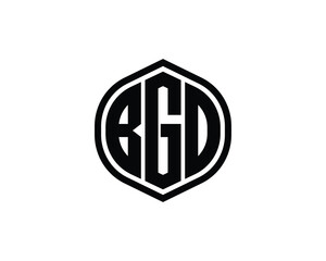 BGD logo design vector template. BGD