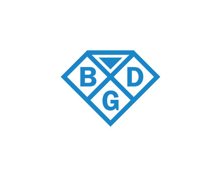 BGD logo design vector template. BGD