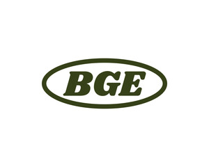 BGE logo design vector template. BGE