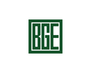 Obraz premium BGE logo design vector template. BGE