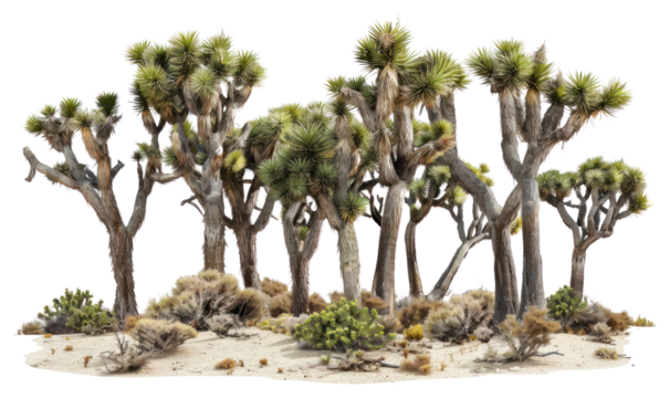 PNG Group of Joshua trees outdoors nature plant.