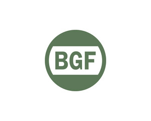 BGF logo design vector template. BGF