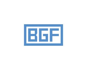 BGF logo design vector template. BGF