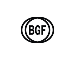 BGF logo design vector template. BGF