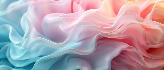 Obraz premium Tranquil Pastel Gradient Patterns in for Serene Atmosphere