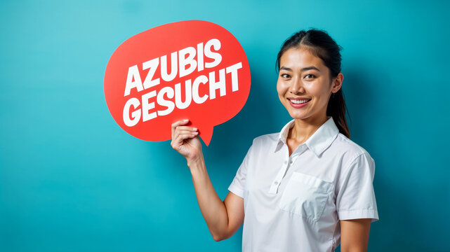Zielgruppenorientierte Azubi-Werbung mit asiatischer Frau