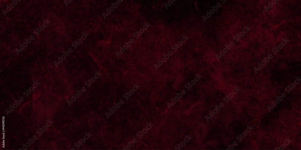 Poster red abstract grunge dark cement wall texture background. texture of a concrete wall with cracks and 