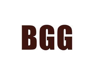 BGG logo design vector template. BGG