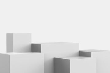 Obraz premium podium 3D render for mockup of product visualisation