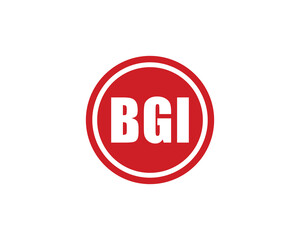 BGI logo design vector template. BGI