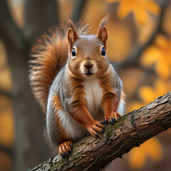 Obraz premium squirrel in the park