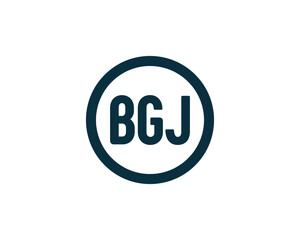 BGJ logo design vector template. BGJ