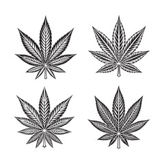  Versatile Marijuana Silhouette Vector Art for All Projects.