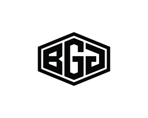 BGJ logo design vector template. BGJ