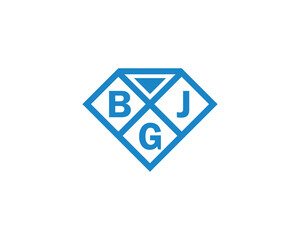 BGJ logo design vector template. BGJ