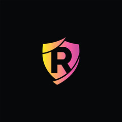 Shield With the Letter R