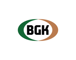 BGK logo design vector template. BGK