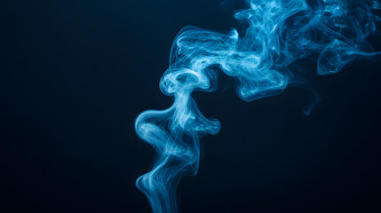 smoke on black background