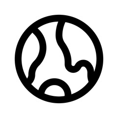 globe line icon