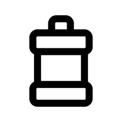 mouthwash line icon