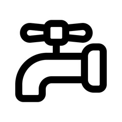 water tap line icon