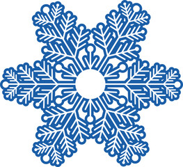 Snowflake crystal elegant line christmas decoration on dark background,winter ornament frozen element.