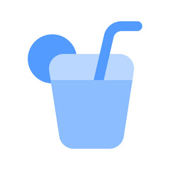 orange juice duotone icon