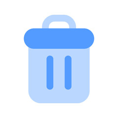 trash duotone icon