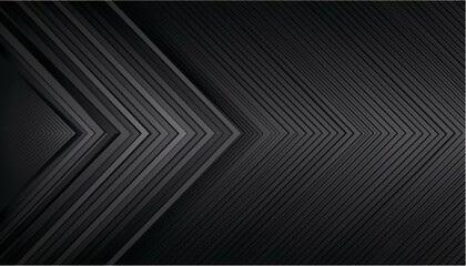 Obraz premium Black arrow background vector presentation design template with copy space for text