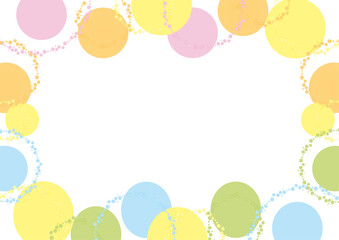 淡くてかわいいアートブラシ背景