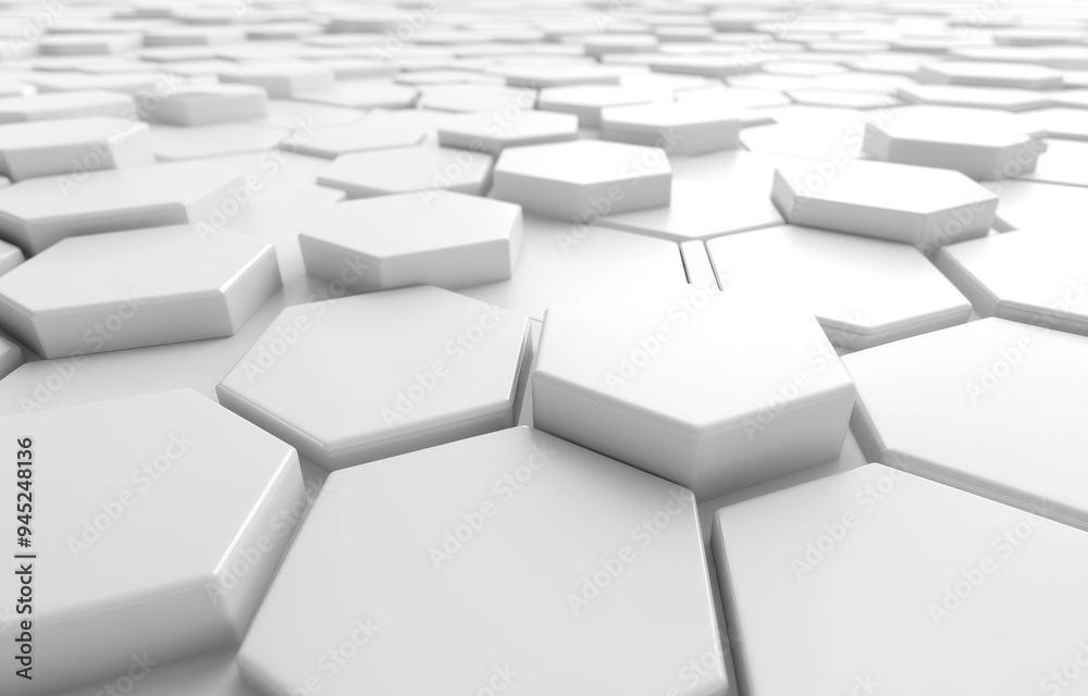 Poster background texture with hexagonal shapes. illustration with 3d rendering. abstract banner with futur