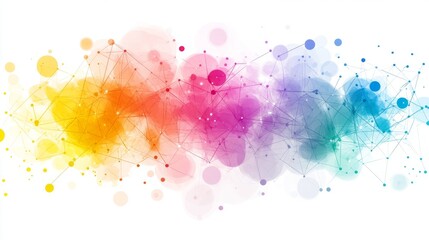 An abstract plexus background depicting digital technology, global network connections, and communication concepts.