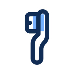 Tooth brush filled line icon