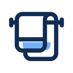 towel filled line icon