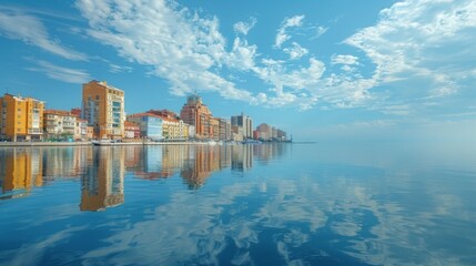 Obraz premium Cityscape by the Water