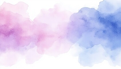 Illustration of smooth pastel pink, purple and blue watercolor paper textured illustration for grunge design, vintage card, templates. Pastel ink colors wet effect hand drawn canvas aquarelle
