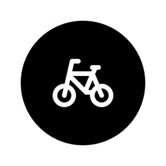 bicycle line circular icon