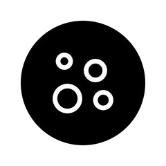 bubbles line circular icon
