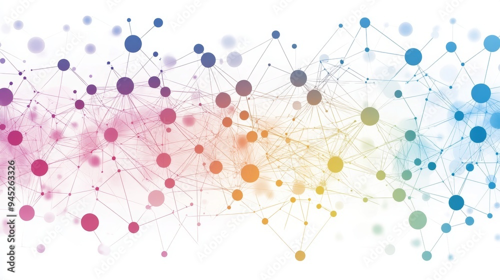 Poster an abstract plexus background featuring connected dots and lines. concept of global networking, digi