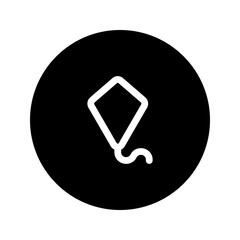 kite line circular icon