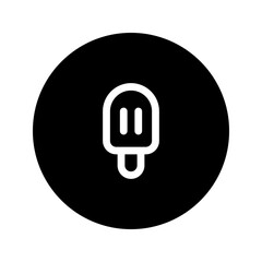 ice cream line circular icon