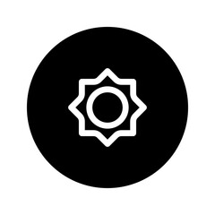 sun line circular icon