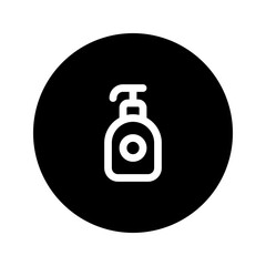 sunblock line circular icon