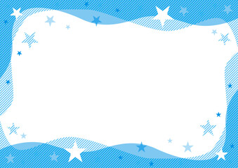 星のフレーム_ブルー