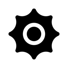 sun glyph icon