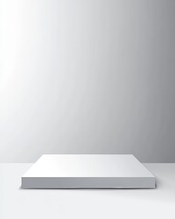 Product placement illustration using a white seamless studio gradient background