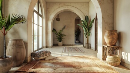 European ancient modern corridor interior design