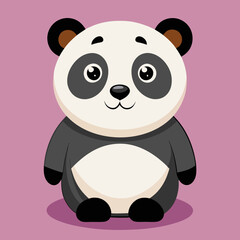 Fototapeta premium Cute Vector Panda