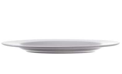 white large plate porcelain plate on white background
