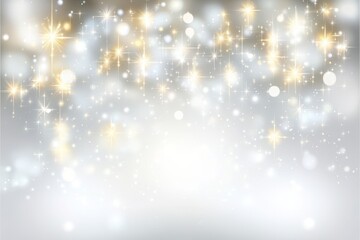 Fototapeta premium Background with star glittering light for merry christmas and happy new year collection concept, to show, promote, and advertise products and content